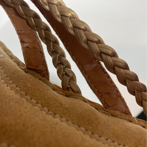 Clarks Artisan White Leather Flower Floral Flip Flop Thong Sandals Women’s 6.5 - Picture 11 of 11